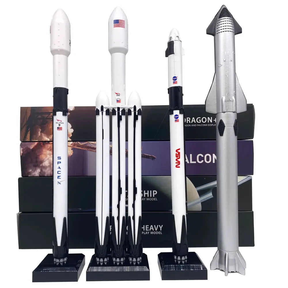 SpaceX Falcon 9 Dragon+9 Starship Rocket 1:233 metal diecast model rocket high simulation model Christmas gift collect