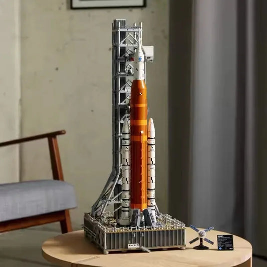 Miniso Disney 2024 New 10341 Artemis Space Launch System Building Block Mars Exploration Model Bricks Toys for Kids Adult Gifts